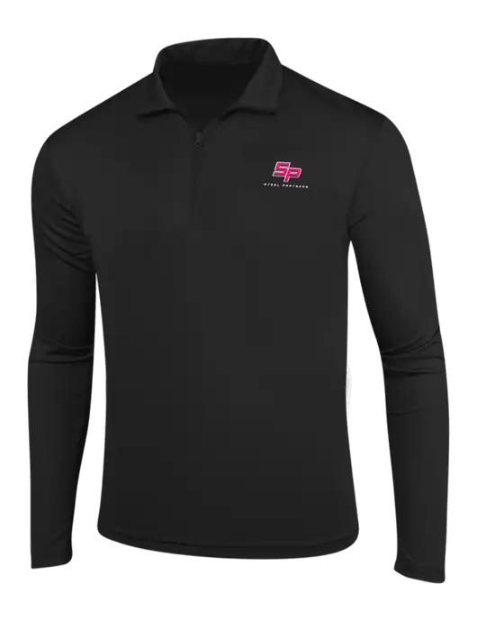 Black PosiCharge Competitor 1/4 Zip Pullover w/Steel Partners Logo