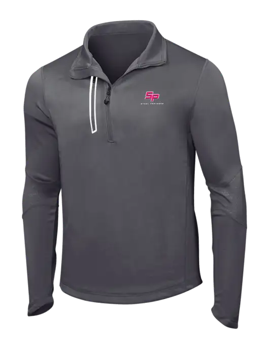 OGIO Gear Grey Endurance Fulcrum 1/4 Zip w/Steel Partners Logo
