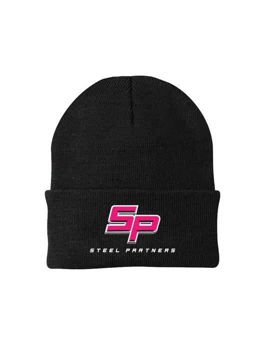 Black Knit Cap w/Steel Partners Logo