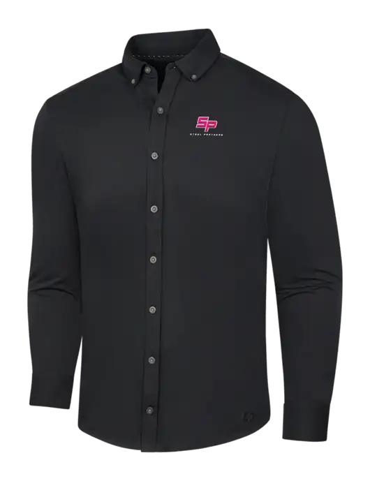 OGIO Blacktop Modern Code Stretch Button-Up Shirt w/Steel Partners Logo
