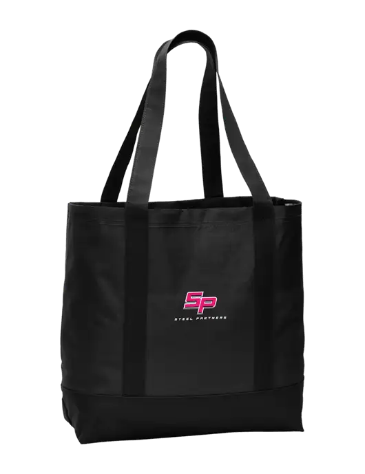 Carryall Black/Black Day Tote w/Steel Partners Logo