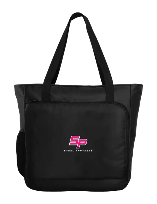 City Black Laptop Tote w/Steel Partners Logo