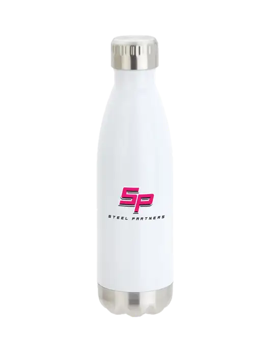 City Go White 17 oz Insulated Bottle w/Steel Partners Logo