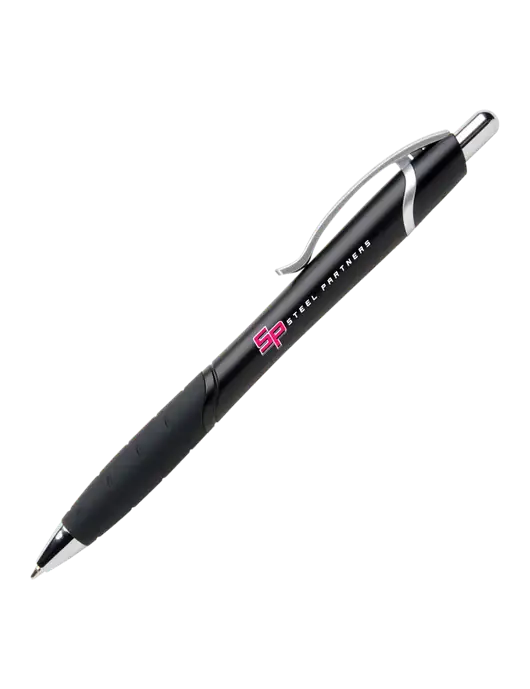 Summerhill Black Pen - Black Ink w/Steel Partners Logo