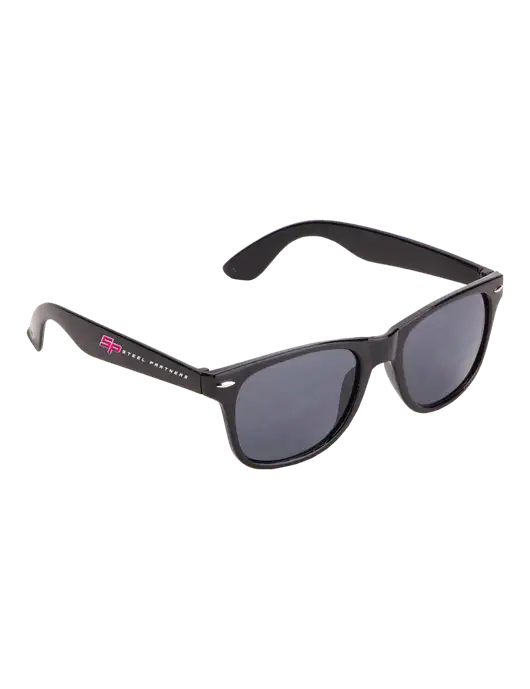 Daytona Black Sunglasses w/Steel Partners Logo