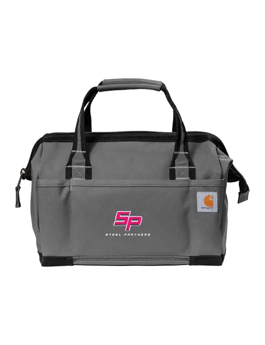 Carhartt Foundry Series 14” Grey Tool Bag w/Steel Partners Logo
