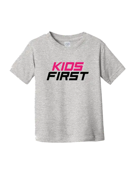 Rabbit Skins Light Grey Heather Toddler Fine Jersey Tee w/Kids First Logo