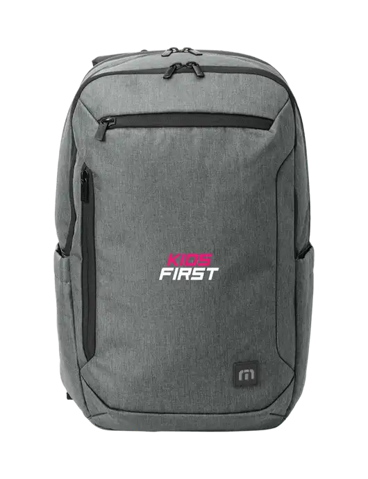 TravisMathew Medium Grey Heather Duration Backpack w/Kids First Logo