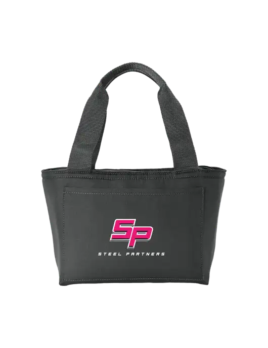 Iso Dark Grey Lunch Tote w/Steel Partners Logo