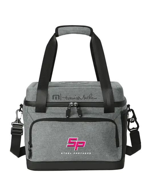 TravisMathew Medium Grey Heather Cruise 24-Can Cooler w/Steel Partners Logo