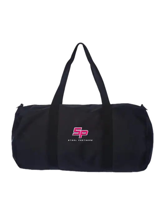  Day Tripper Black Duffel Bag w/Steel Partners Logo