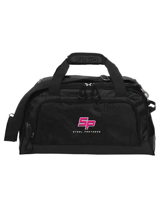 OGIO Breakaway Black Duffel w/Steel Partners Logo