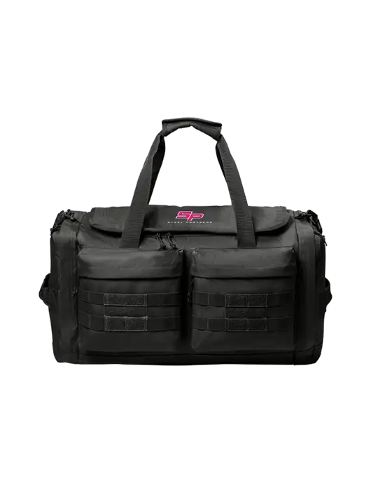 CornerStone Black Tactical Duffel w/Steel Partners Logo