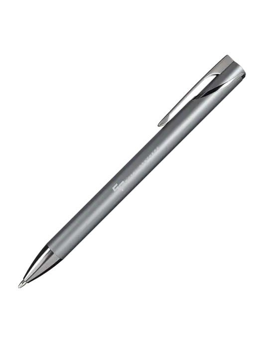 Dark Grey HyperNova Ballpoint Pen - Black Ink w/Steel Partners Logo