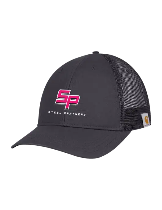 Carhartt Dark Grey Canvas Trucker Cap w/Steel Partners Logo