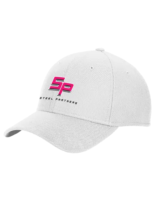 New Era Diamond Era White Stretch Cap w/Steel Partners Logo