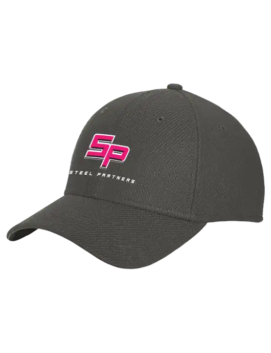 New Era Diamond Era Very Dark Grey Stretch Cap w/Steel Partners Logo