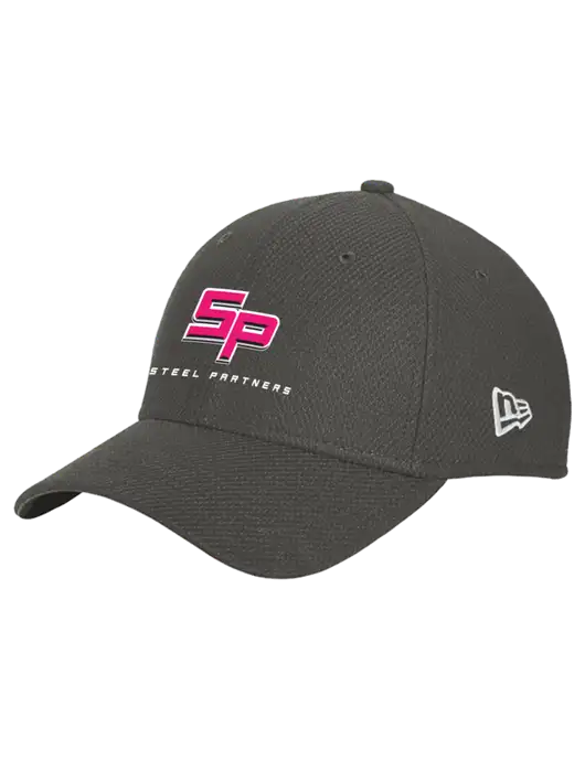 New Era Diamond Era Very Dark Grey Stretch Cap w/Steel Partners Logo