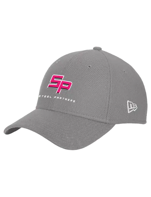 New Era Diamond Era Medium Grey Stretch Cap w/Steel Partners Logo