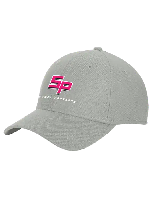 New Era Diamond Era Medium Grey Stretch Cap w/Steel Partners Logo