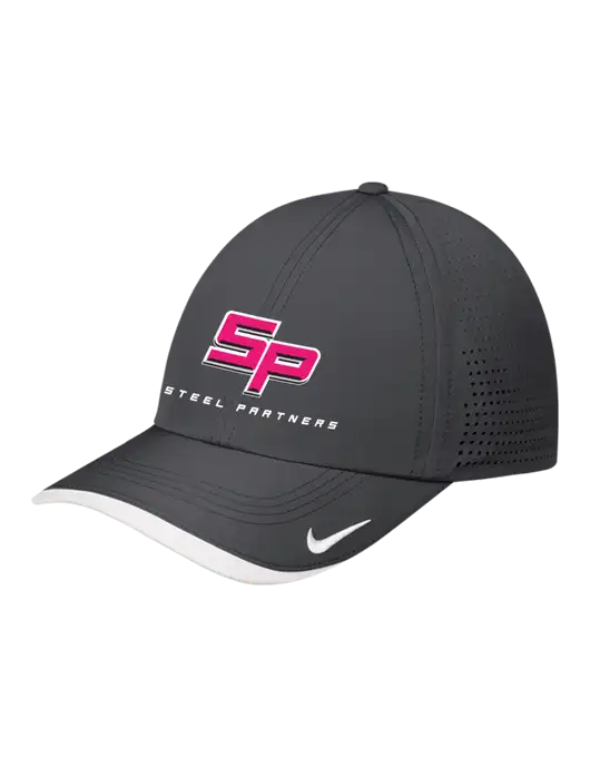 Nike Dark Grey/White Dri-FIT Perforated Performance Cap w/Steel Partners Logo