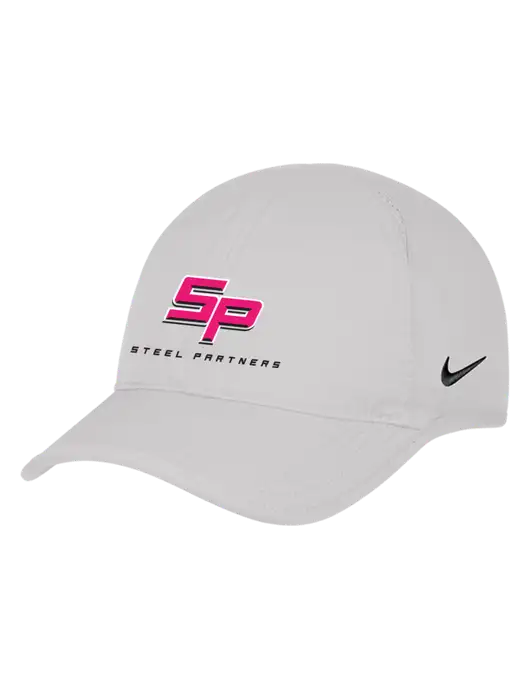 Nike White Featherlight Cap w/Steel Partners Logo