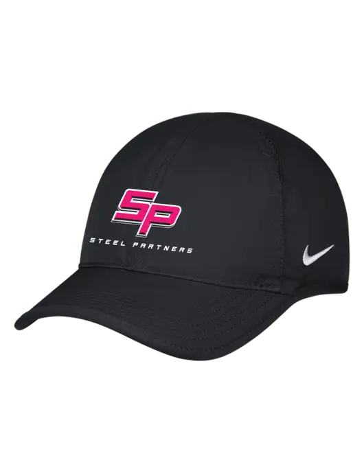 Nike Black Featherlight Cap w/Steel Partners Logo