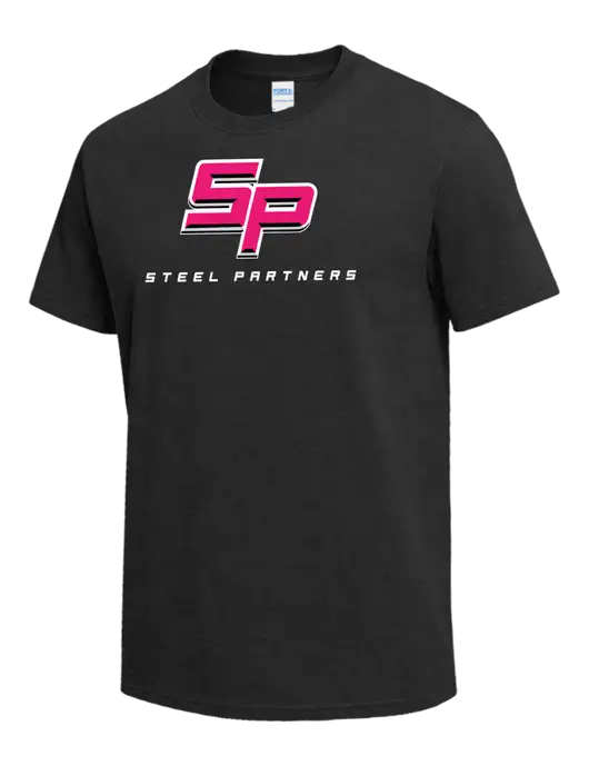 Dark Grey Heather Heavyweight 6.1 oz T-Shirt w/Steel Partners Logo