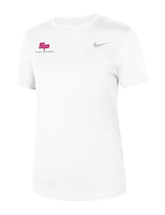 Nike Womens Team rLegend White T-Shirt w/Steel Partners Logo