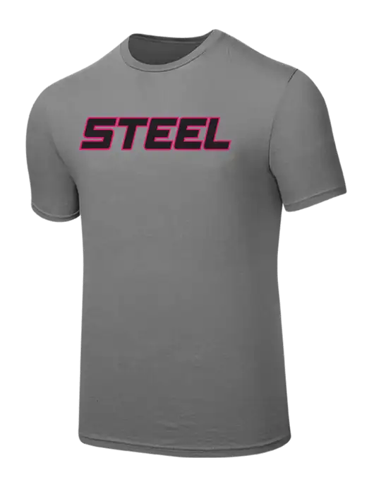 Seriously Soft Medium Grey T-Shirt w/Steel Partners Logo