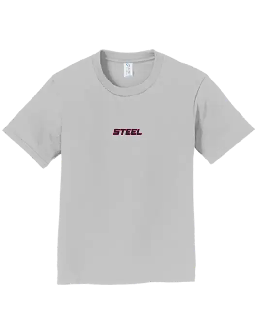 Youth Ring Spun Silver 4.5 oz T-Shirt w/Steel Partners Logo