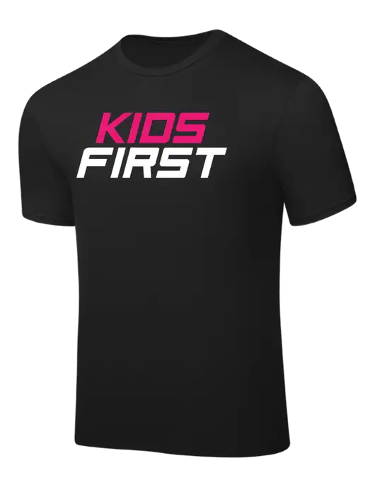 Black PosiCharge Competitor Tee w/Kids First Logo