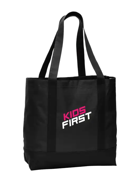 Carryall Black/Black Day Tote w/Kids First Logo