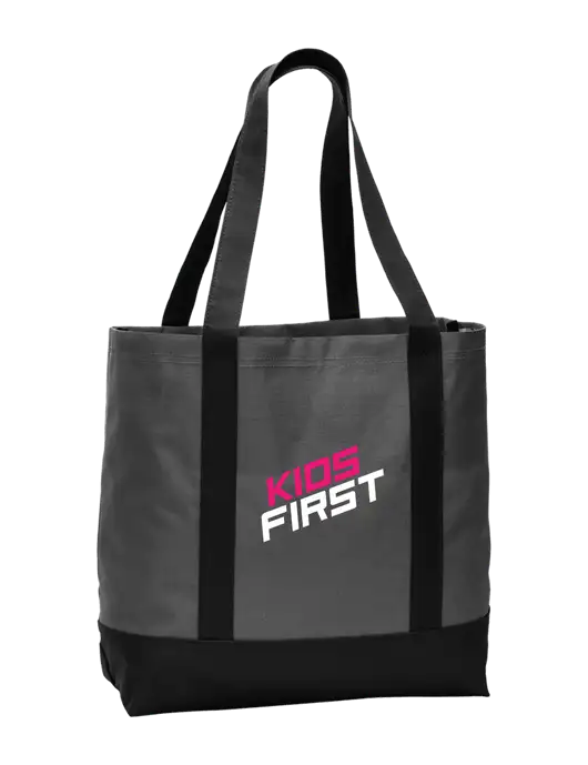Carryall Charcoal/Black Day Tote Dark w/Kids First Logo