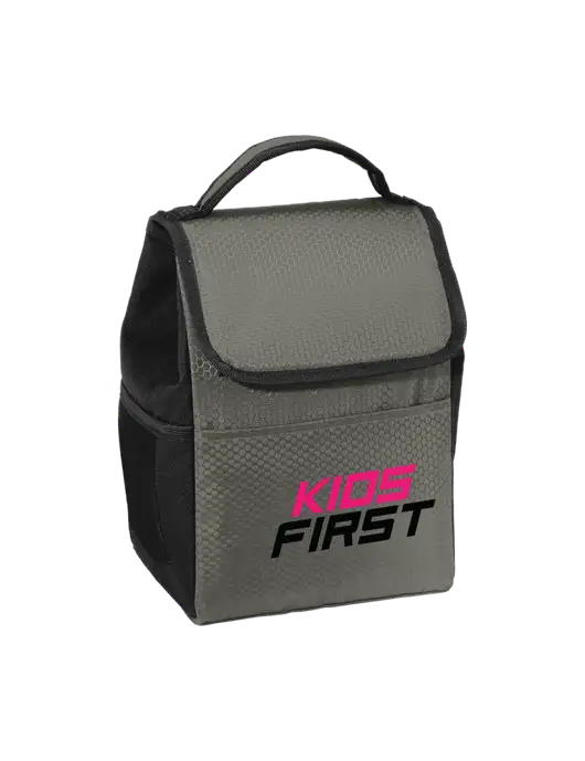 Lunch Bag Grey/Black Cooler w/Kids First Logo