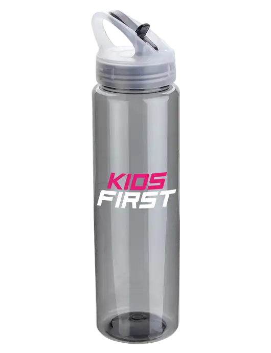 Buddy Smoke 32 oz PET Bottle with Flip Lid w/Kids First Logo