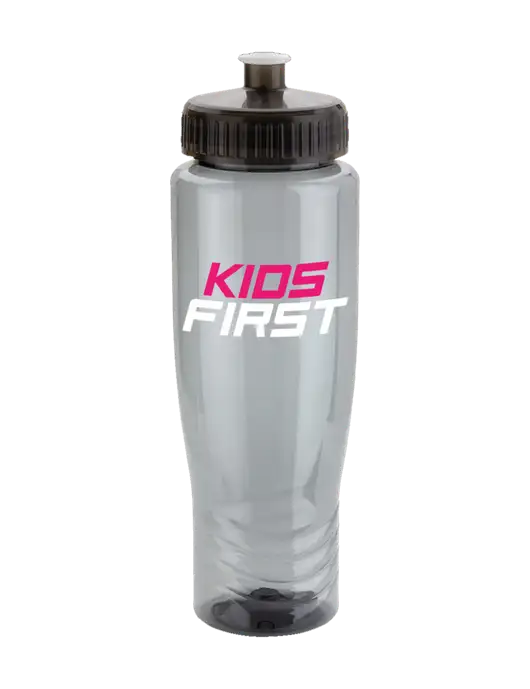 Roam Smoke 28 oz Eco-Polyclear Bottle with Push Pull Lid w/Kids First Logo