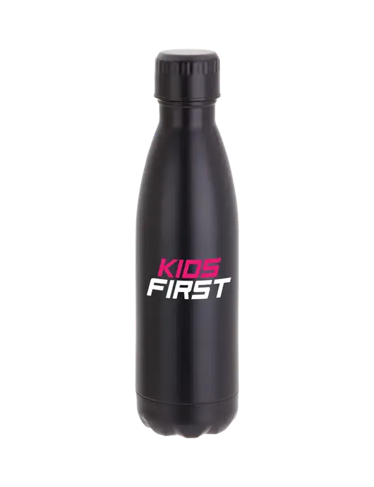 City Go Matte Black 17 oz Insulated Bottle w/Kids First Logo