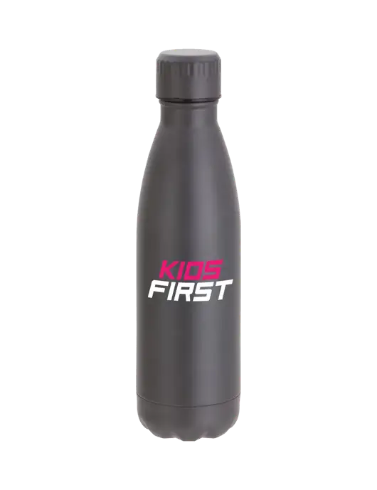 City Go Matte Charcoal 17 oz Insulated Bottle w/Kids First Logo