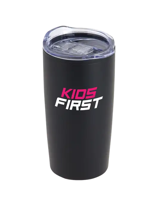 Olympus Black 20 oz Tumbler w/Kids First Logo