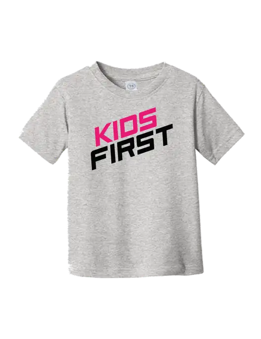 Rabbit Skins Light Grey Heather Toddler Fine Jersey Tee w/Kids First Logo