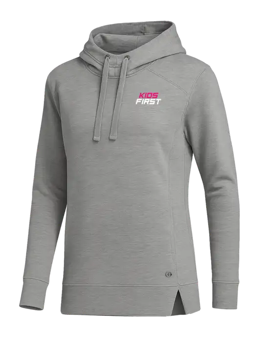 OGIO Heather Grey Womens Luuma Pullover Fleece Hoodie w/Kids First Logo