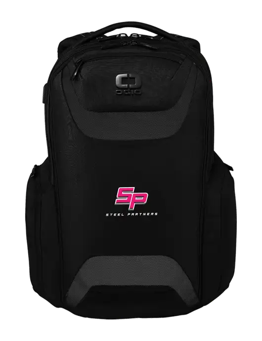 OGIO Black Charcoal Connected Pack w/Steel Partners Logo