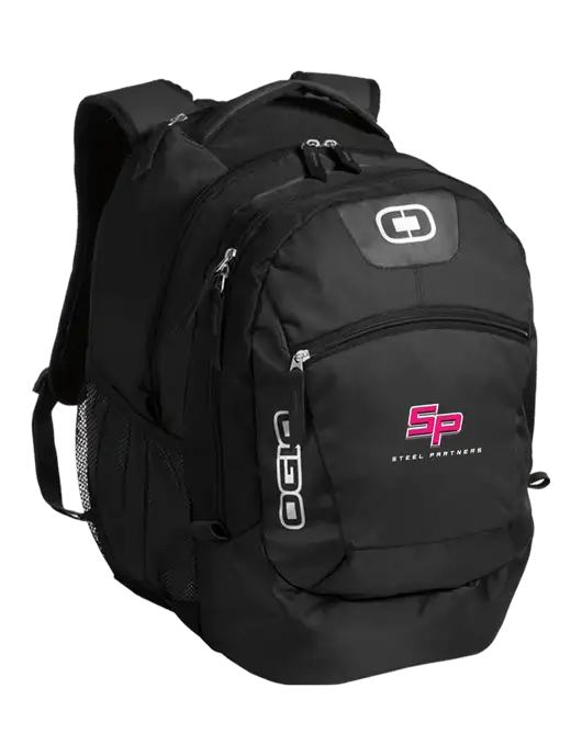 OGIO Black Rogue Pack
 w/Steel Partners Logo