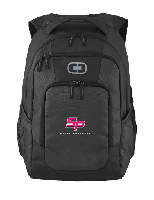 OGIO Diesel Grey Logan Laptop Backpack
 w/Steel Partners Logo