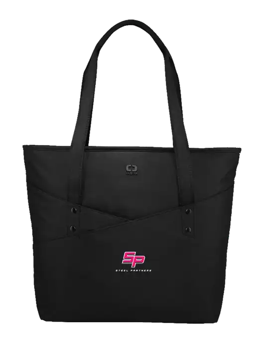 OGIO Black Downtown Tote 
 w/Steel Partners Logo